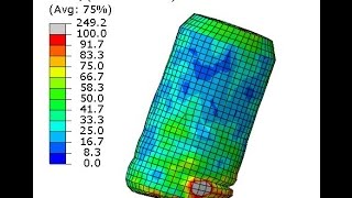 AbaqusCAE SPH Modelling Tutorial Example Can Drop Test –Step by Step Method [upl. by Leban331]