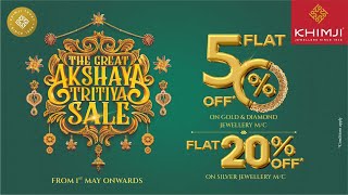 Celebrate Akshaya Tritiya with Khimji Jewellers Exclusive Offers Await [upl. by Kenzie]