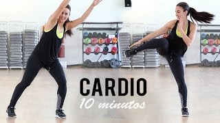 RUTINA DE CARDIO IDEAL PARA PRINCIPIANTES quot 10MINUTOSquot [upl. by Airdnazxela]