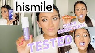 HISMILE HONEST REVIEW FIRST IMPRESSION HIT OR MISS V34 COLOR CORRECTOR WHITE TEETH [upl. by Namad]