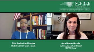 NCFREE Judicial Interview  Chief Justice Cheri Beasley  Supreme Court Chief Justice [upl. by Chuipek]