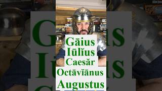 How do you say Gaius Iulius Caesar Octavianus Augustus in Latin classical latin caesar [upl. by Hassadah]