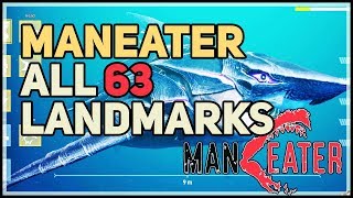 All 63 Landmark Locations Maneater [upl. by Chelsey]