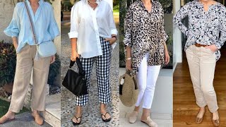 ATUENDOS y COMBINACIONES con ROPA de MODA para MUJERES MADURAS [upl. by Erme60]