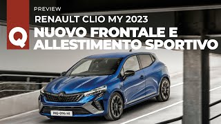 Nuova Renault Clio 2023 svelato il restyling GPL e ibrida ecco dove e come cambia [upl. by Elocal]