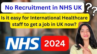 UK NHS going to stop International recruitment permanently UK NHS JOBS UPDATE 2024ukvisa nhsjobs [upl. by Neelik406]