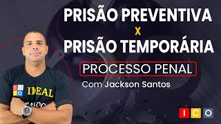 Processo Penal  Prisão Preventiva x Prisão temporária [upl. by Vtarj]