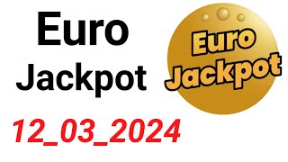 Euro Jackpot Lottery 12032024 [upl. by Krystalle]