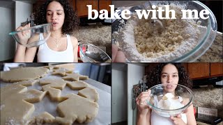 I tried making Kylie Jenners sugar cookies  vlogmas day 18 [upl. by Eulalie]