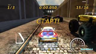 FlatOut 3 gameplay with flatout 2 stupid stupid mod soundtrack 2 [upl. by Rexferd218]