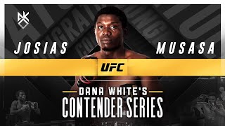 Kamaru Usman Announce Josias Musasa In UFC DWCS [upl. by Ennayelhsa]