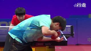 Asiad XD Final  Wang ChuqinSun Yingsha vs Lin GaoyuanWang Yidi [upl. by Weldon228]