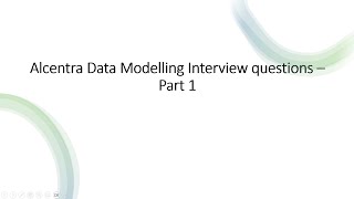 ALCENTRA DATA MODELLING INTERVIEW QUESTIONS  Different ways to build a data warehouse [upl. by Jara]