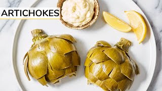 ARTICHOKE 101  how to cook and eat artichokes [upl. by Nosirb]