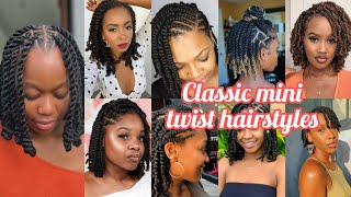 Classic mini twist hairstyles for African American women  Braids hairstyles Twist braids [upl. by Mussman963]