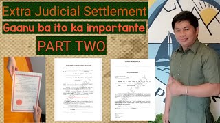 TIPS ABOUT EXTRA JUDICIAL SETTLEMENT [upl. by Orlosky]