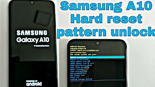 Samsung Galaxy A10 Hard reset pattern unlock [upl. by Isola410]