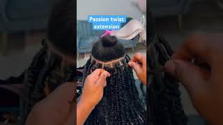 Passion twist extension shortreels braidhairstylesforblackwomen hairextensions foryou [upl. by Norym]