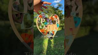 Paper quilling letter heart  quilled paper heart  quilling letter  quilling ornament hanging diy [upl. by Yanad]