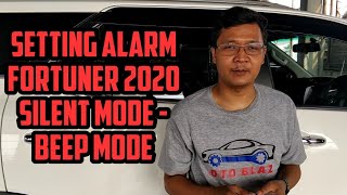 CARA SETTING ALARM MOBIL TOYOTA FORTUNER▶️MODE SILENT  MODE BUNYI BEEP  SUBTITLES 🇮🇩 amp 🇬🇧 [upl. by Ferrell417]