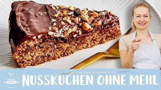 Nusskuchen ohne Mehl 🌰  Saftiger Nusskuchen  Kuchen ohne Mehl 🤩 🙌 I Einfach Backen [upl. by Limaj670]