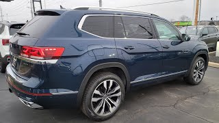 2023 VW Atlas 36 SEL Premium RLine 4Motion in Tourmaline Blue Metallic 🔥🔥🔥🔥🔥 [upl. by Ylehsa]