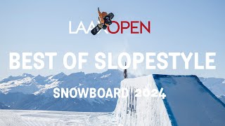 LAAX OPEN 2024  BEST OF SNOWBOARD SLOPESTYLE [upl. by Beitnes]