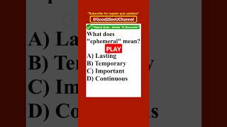 English Vocabulary  Can You Pick the Right Word Good2SeeUChannel shorts vocabularychallenge [upl. by Enerak326]