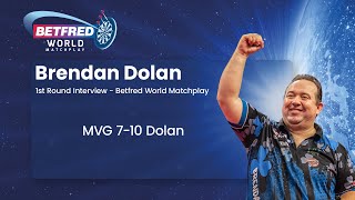 Brendan Dolan shocks van Gerwen at the Betfred World Matchplay [upl. by Guibert]