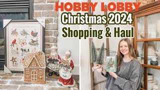 2024 CHRISTMAS  Hobby Lobby Shop With Me amp Haul [upl. by Widera]