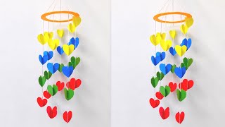 Wall Hanging Craft Ideas  Wall Hanging Craft  Paper Chandelier [upl. by Mcgee]