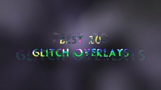 Glitch Overlay Pack Best 20 Glitch Overlays Sound Effects Included [upl. by Crudden]