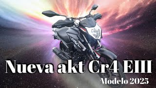 Nueva Akt CR4 125 modelo 2025  mi moto [upl. by Aurore48]