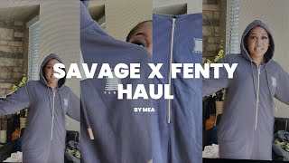 SAVAGE X FENTY HAUL  FENTY ONESIE REVIEW  COZY PAJAMAS [upl. by Sela480]