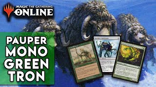 Probably my FAVORITE Deck in Pauper  Mono Green Tron Monster Tron [upl. by Welcy]