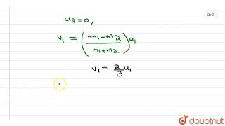 A body of mass m1 collides elastically with another body of mass [upl. by Ahsinav76]