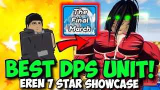 New Eren 7 Star is the BEST DAMAGE UNIT IN ASTD With OP RUMBLING ABILITY  ASTD Showcase [upl. by Jane]