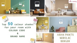 50 Best Color Combination for Rooms  Asian Paints  Berger Nerolac  Wall Paint Colour ideas [upl. by Janeva473]