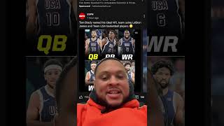 Tom Brady named his ideal football team using basketball players‼️ trendingnbayoutubeshorts [upl. by Cchaddie461]