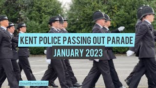 Kent Police Passing Out Parade  January 2023 [upl. by Gwynne]