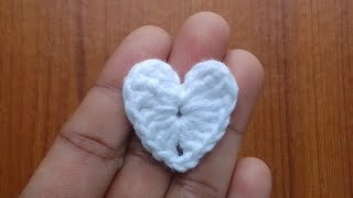 How to make a crochet heart ❤️absolutely beginners Step by step [upl. by Eenehs395]