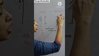 Linkage Vs Recombination  Genetics  Ch5 Inheritance and variation  tanujabiostudies shorts [upl. by Nageem]