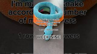 Week nine of a follower snake🥹 amigurumi crochet surprise yarn asmr guess business [upl. by O'Donovan]