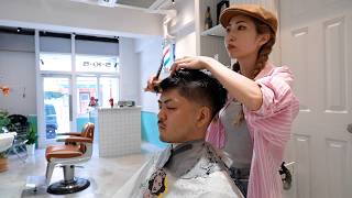 💈🇯🇵50sダイナーをイメージした店内はまるで映画のワンシーン、東中野の理容室「EL JEFE BARBERSHOP」でバチっと決まるフェードスタイル [upl. by Dronski896]