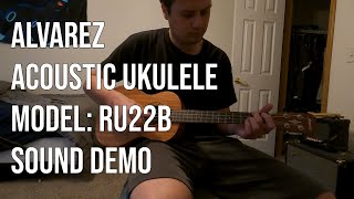 Alvarez Acoustic Baritone Ukulele Sound Demo No Talking [upl. by Adnirod]