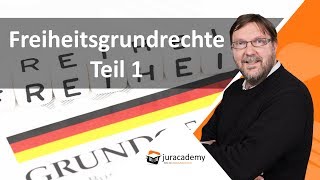 Das Prüfungsschema der Freiheitsgrundrechte – Teil 1 ► juracademyde [upl. by Eirrol]