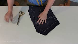 03 How to make a waistcoat tailor tacking the front [upl. by Edniya430]