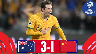 Important win for Australia  Australia  China PR  Highlights  AsianQualifiers  Road To 26 [upl. by Aldwin]