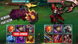 REWORK PANTHEON vs DARIUS FULL BUILD FIGHTS amp Best Moments [upl. by Jillie579]