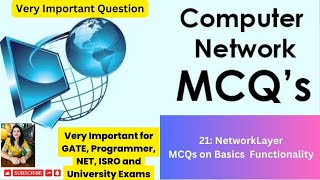 Lec21 MCQS on Network Layer  Basic level questions rpscprogrammerbestcoaching [upl. by Aydidey480]